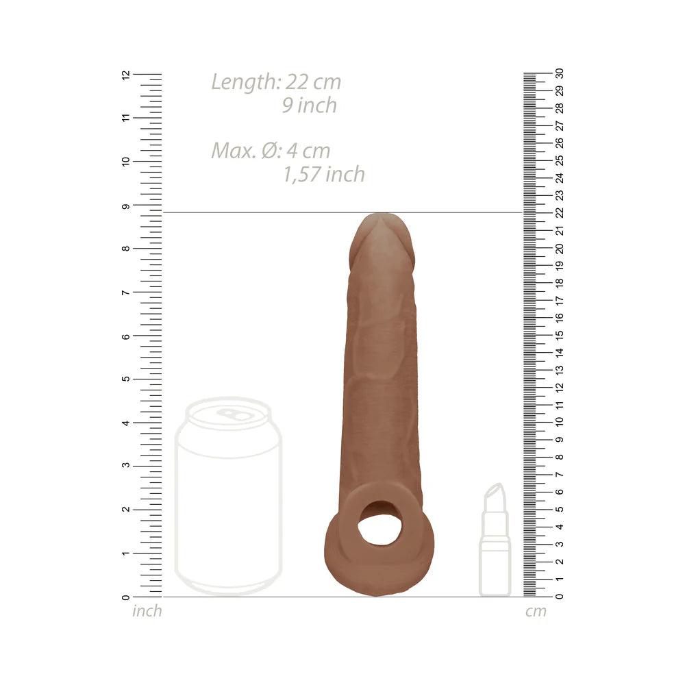 RealRock Realistic 9 in. Penis Sleeve Extender Sling - Buy At Luxury Toy X - Free 3-Day Shipping