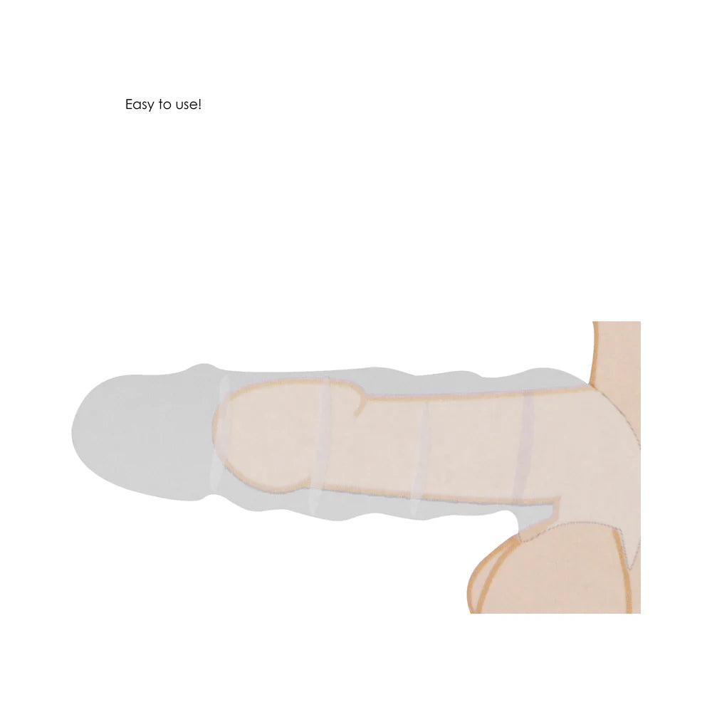 RealRock Realistic 9 in. Penis Sleeve Extender Sling - Buy At Luxury Toy X - Free 3-Day Shipping