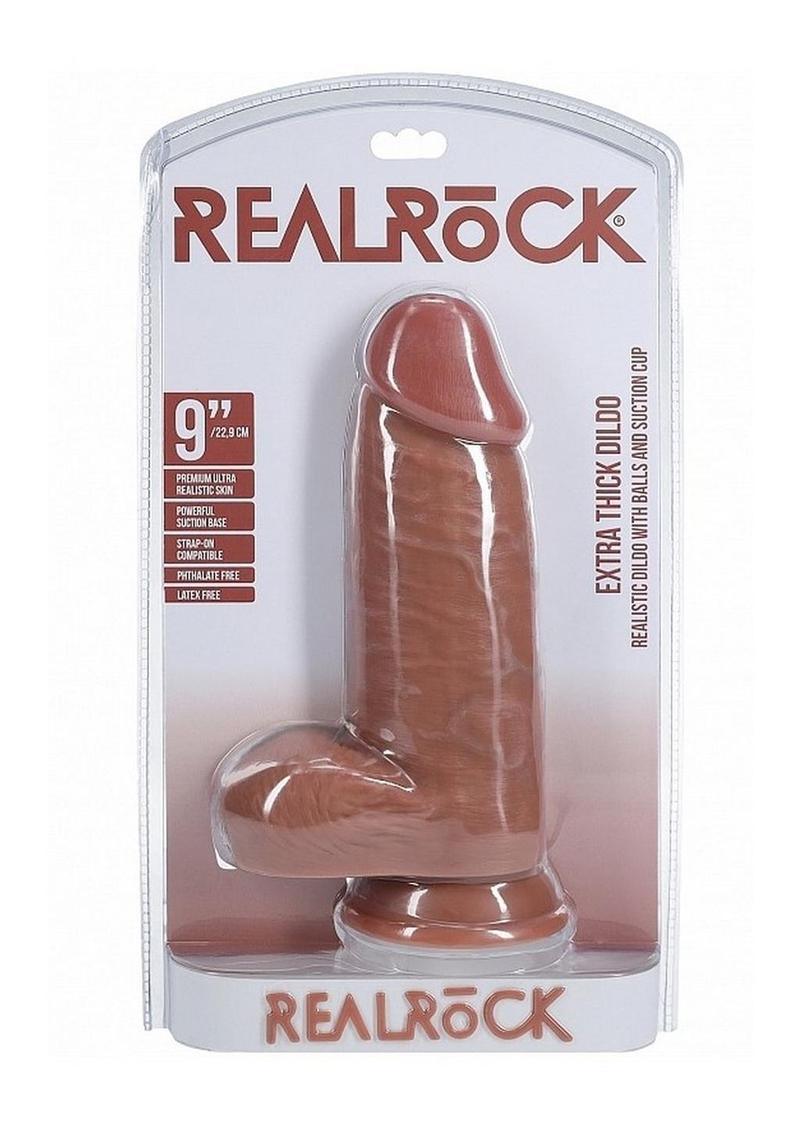 RealRock Ultra Realistic Skin Extra Thick with Balls 9in - Buy At Luxury Toy X - Free 3-Day Shipping