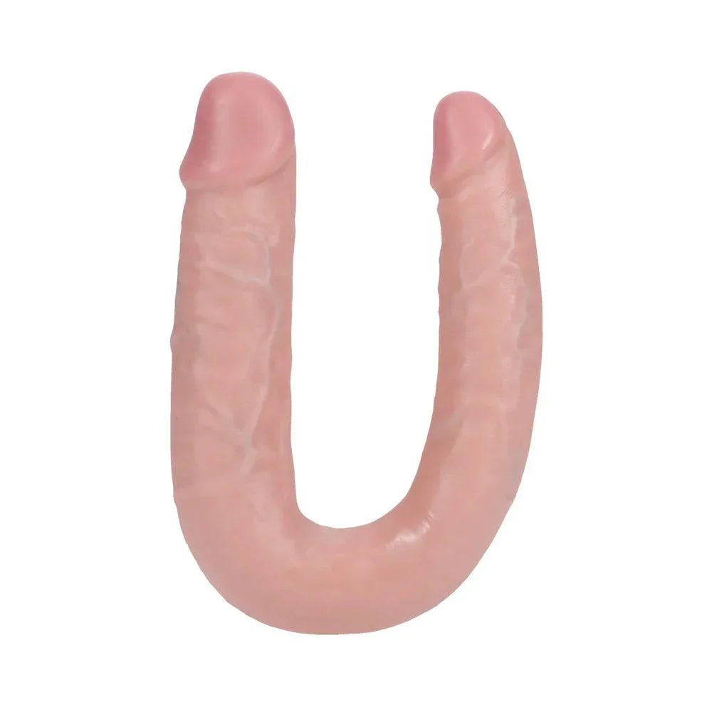 RealRock Ultra Realistic Skin U Shaped Double Dildo 7in - Buy At Luxury Toy X - Free 3-Day Shipping