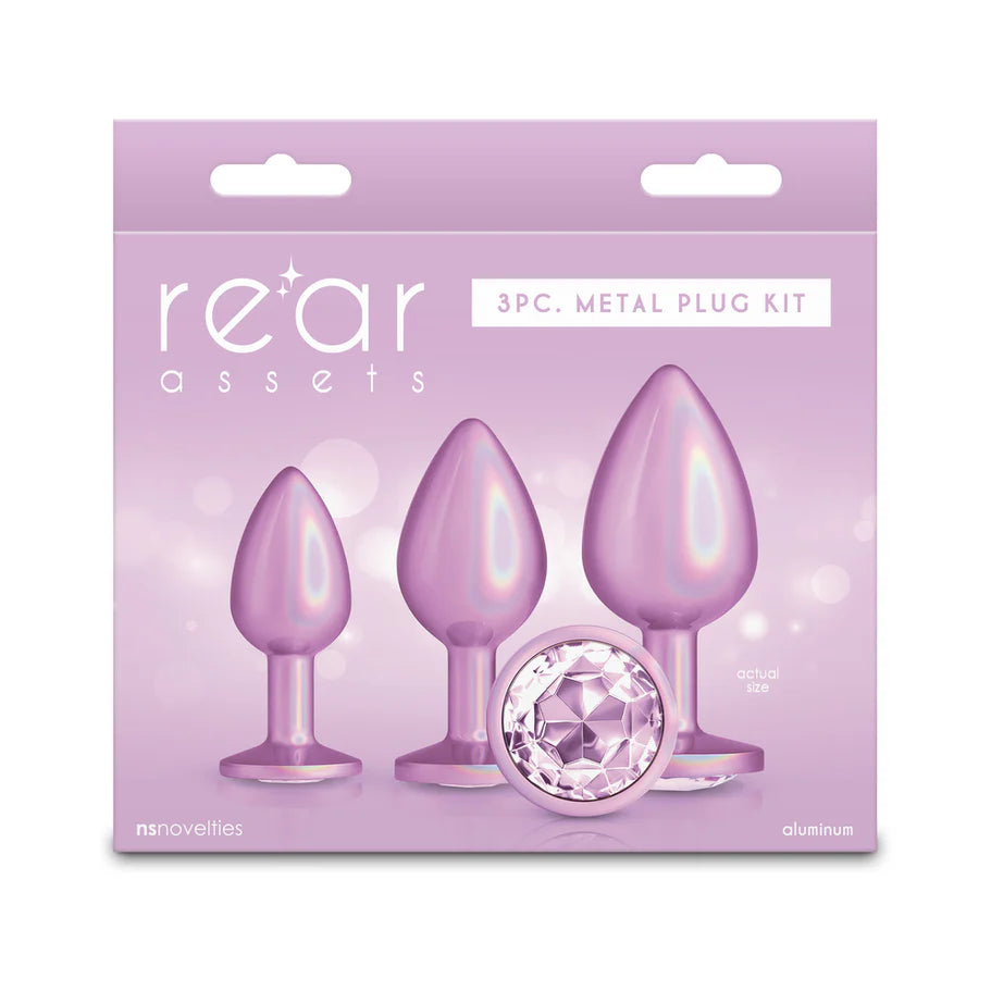 Rear Assets Trainer Chrome-Plated Anal Plugs Kit (3-Piece Set) - Buy At Luxury Toy X - Free 3-Day Shipping