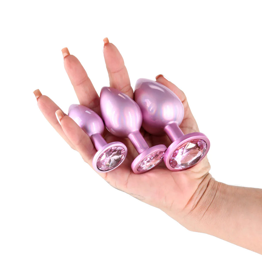 Rear Assets Trainer Chrome-Plated Anal Plugs Kit (3-Piece Set) - Buy At Luxury Toy X - Free 3-Day Shipping