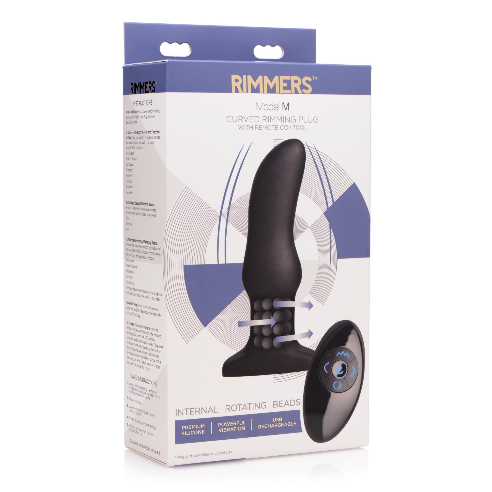 Rimmers Model M Curved Rimming Plug - Buy At Luxury Toy X - Free 3-Day Shipping