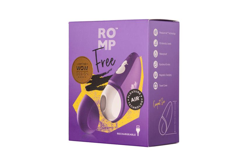 ROMP Free Rechargeable Silicone Pleasure Air Clitoral Vibrator - Buy At Luxury Toy X - Free 3-Day Shipping