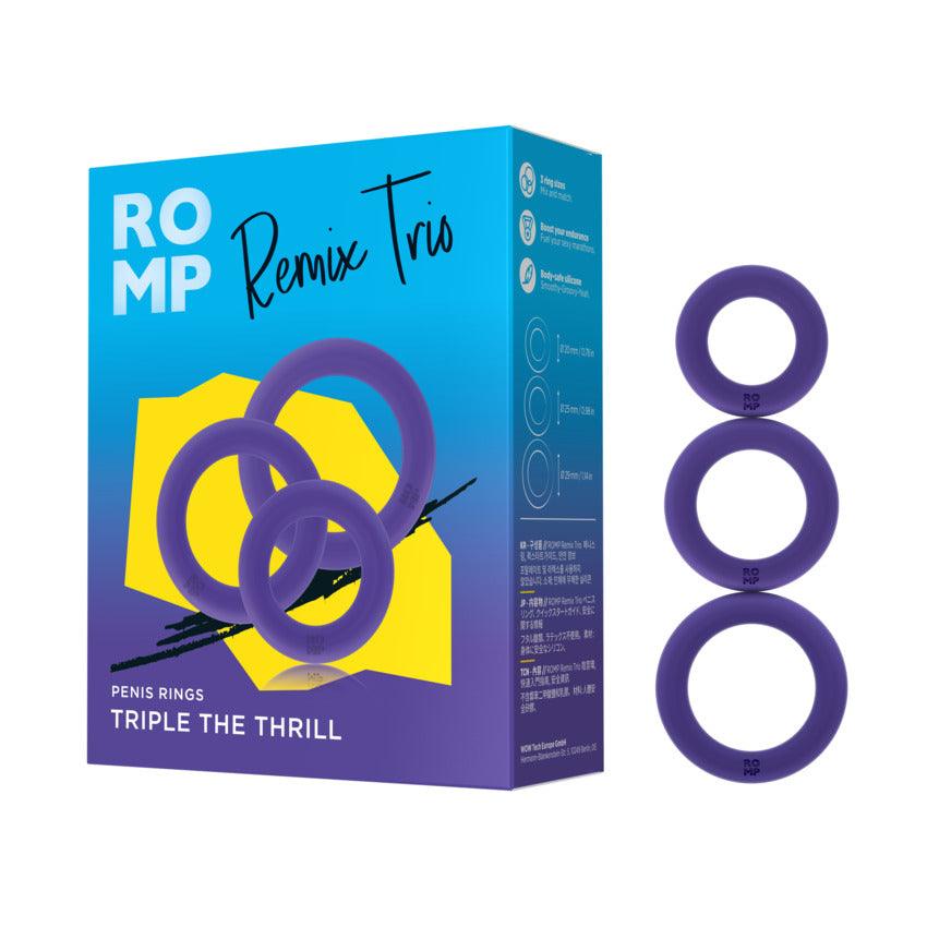 Romp Remix Trio Silicone Cock Rings (3 Piece) - Buy At Luxury Toy X - Free 3-Day Shipping