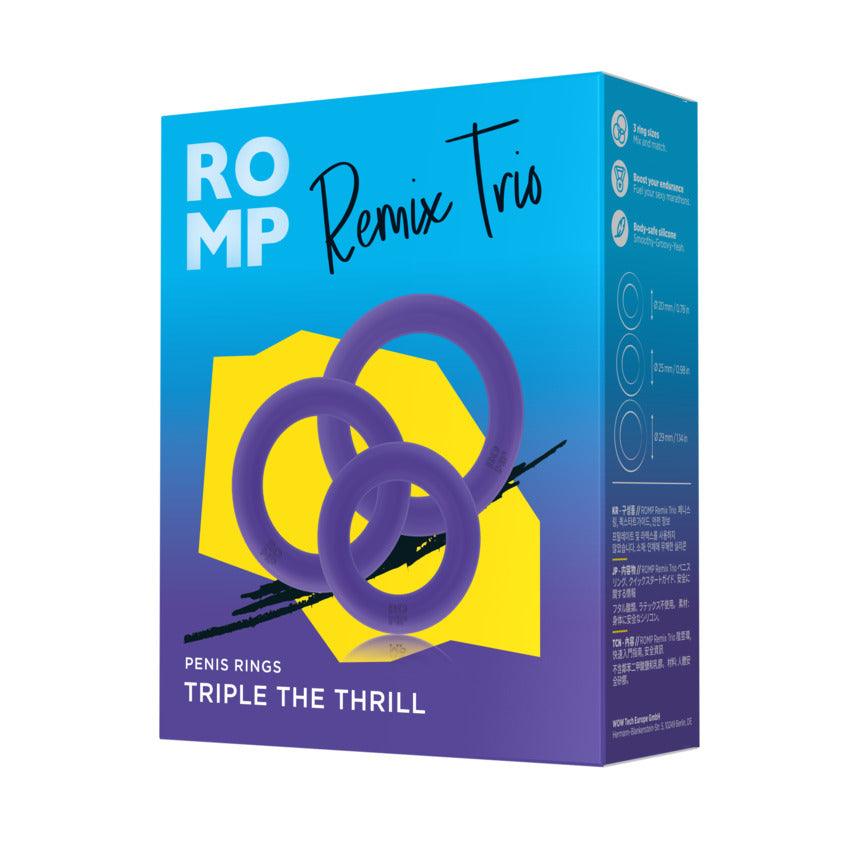 Romp Remix Trio Silicone Cock Rings (3 Piece) - Buy At Luxury Toy X - Free 3-Day Shipping