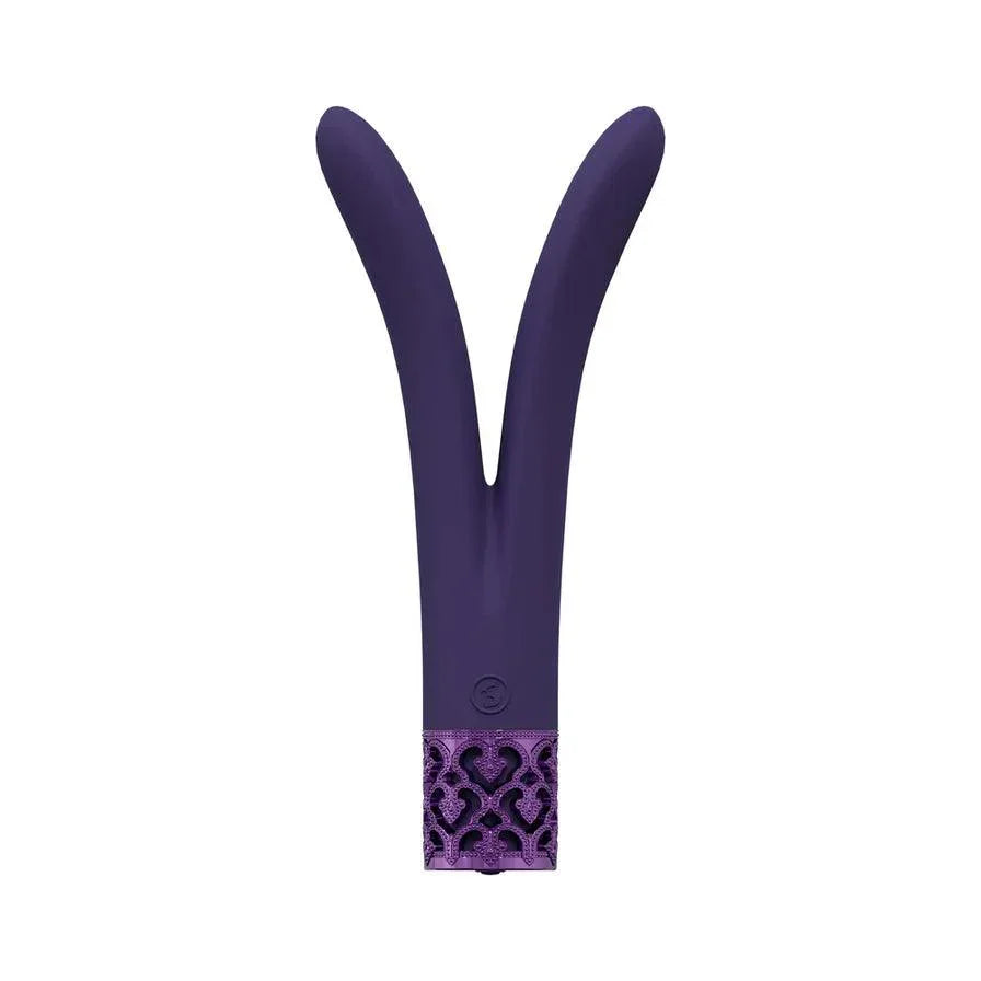 Royal Gems Dueling Queens Silicone Rechargeable Vibrator - Buy At Luxury Toy X - Free 3-Day Shipping
