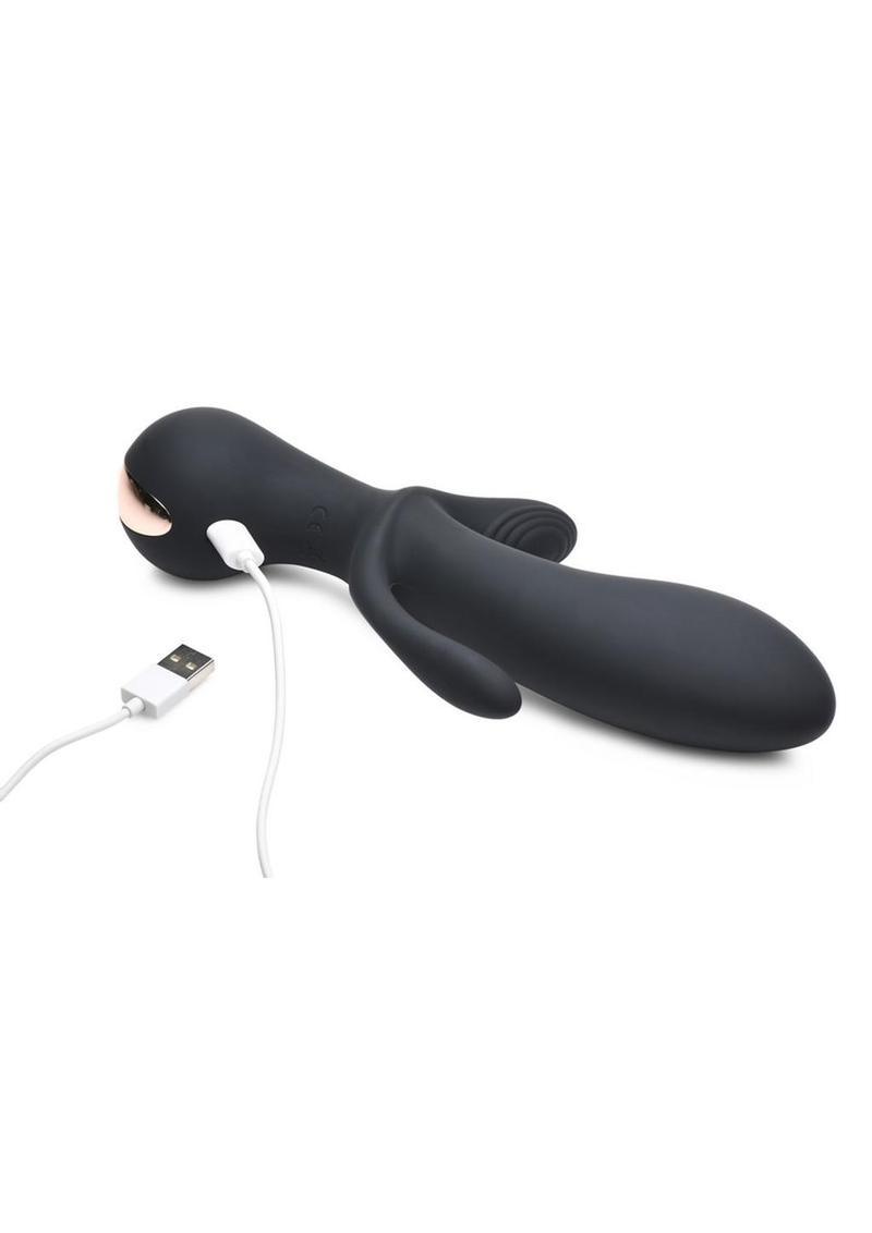 Rumblers 10X Triple Stim Silicone Rabbit Vibrator - Buy At Luxury Toy X - Free 3-Day Shipping