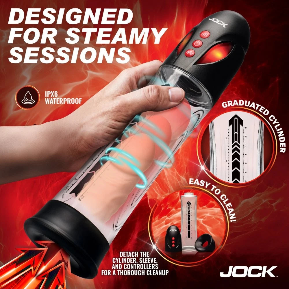 Jock Power Up Automatic Waterproof Rechargeable Penis Pump