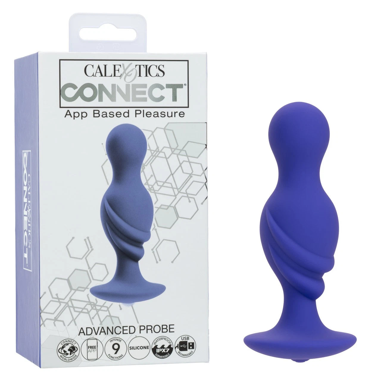 CalExotics Connect Advanced Probe – App-Controlled Rechargeable Silicone
