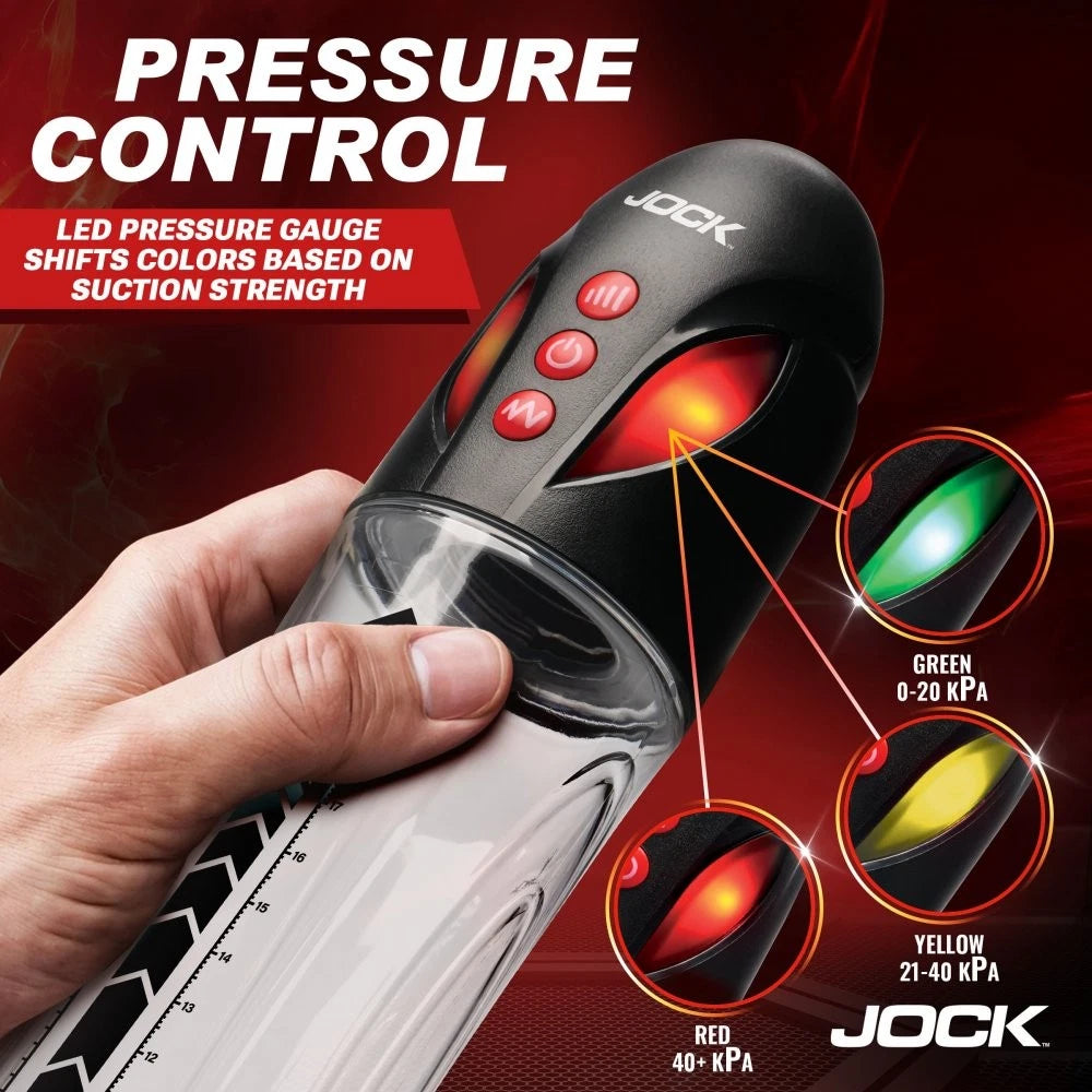Jock Power Up Automatic Waterproof Rechargeable Penis Pump