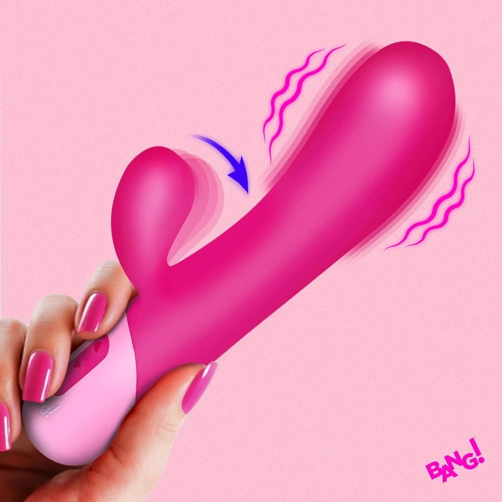 Bang! Clit Tapping Rechargeable Silicone Rabbit Vibrator