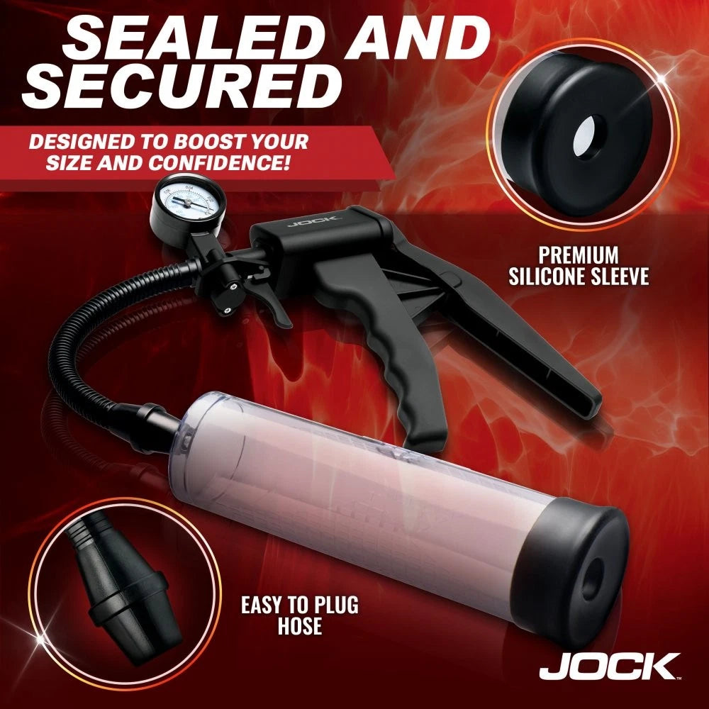 Jock Pump Up Penis Pump with Gauge & Trigger Handle