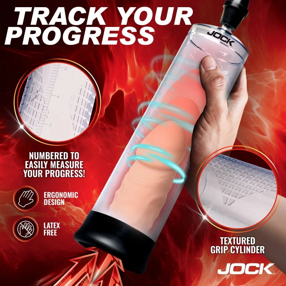 Jock Pump Up Penis Pump with Gauge & Trigger Handle