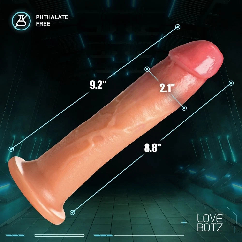 LoveBotz Cock Lock Realistic Dildo 9” – Machine Compatible PVC