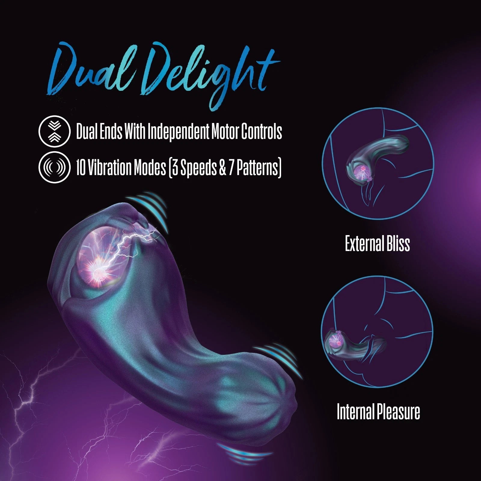Temptasia Viper Rechargeable Dual End Silicone Vibrator