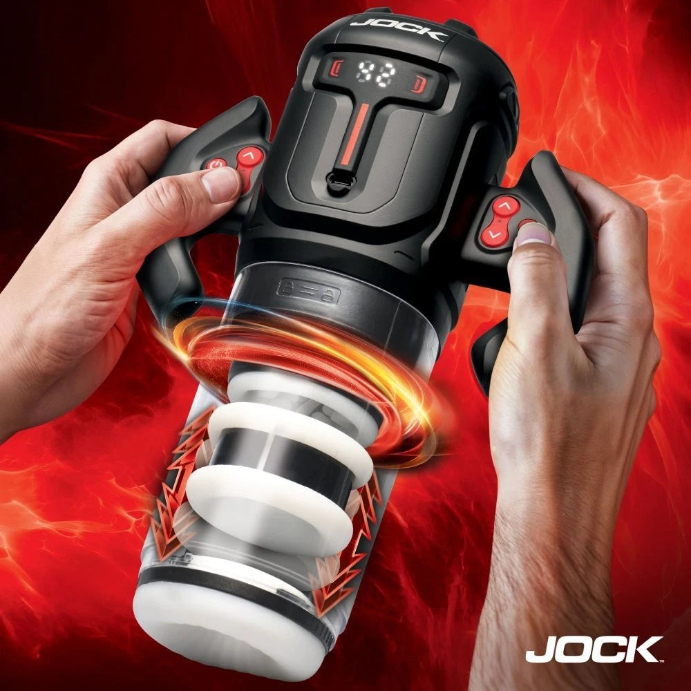 Jock Turbo Spin Thrusting & Rotating Rechargeable Masturbator