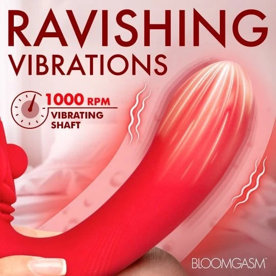 Bloomgasm Petal Twirl Clit Massaging Vibrator – Dual Stimulation Silicone Toy