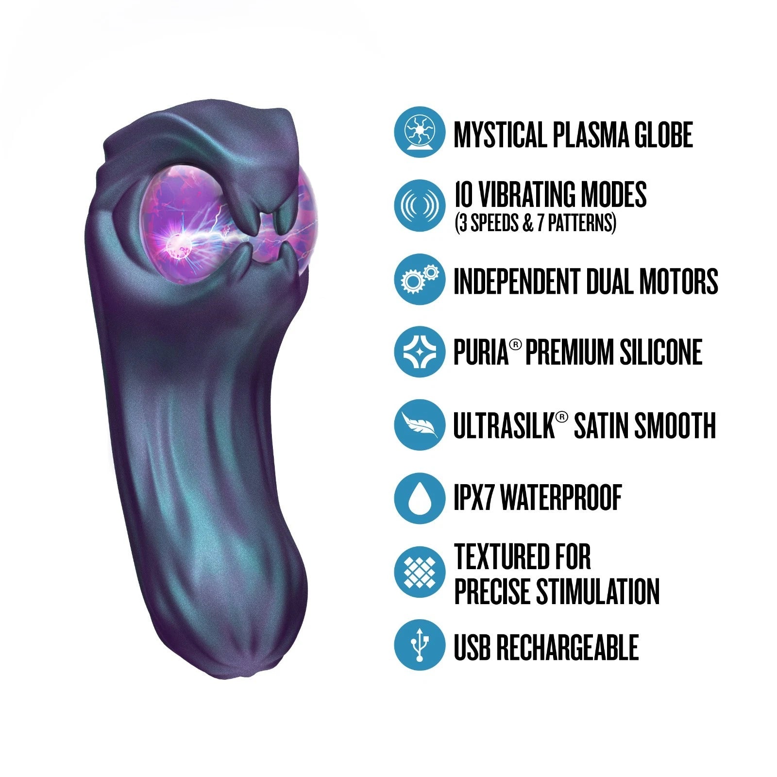 Temptasia Viper Rechargeable Dual End Silicone Vibrator