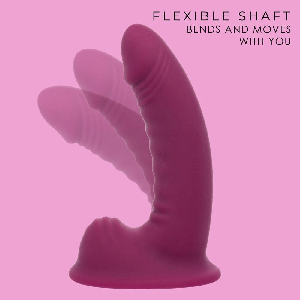 G-Ride Road Trip Dual Motor Vibrating Dildo 6.75” – Suction Cup Silicone