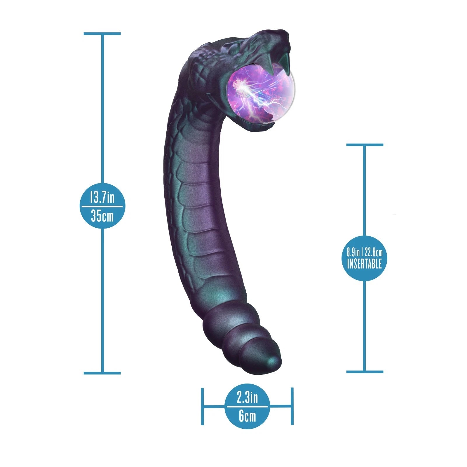 Temptasia Rattle Snake Rechargeable Silicone Vibrator with Dual Motors