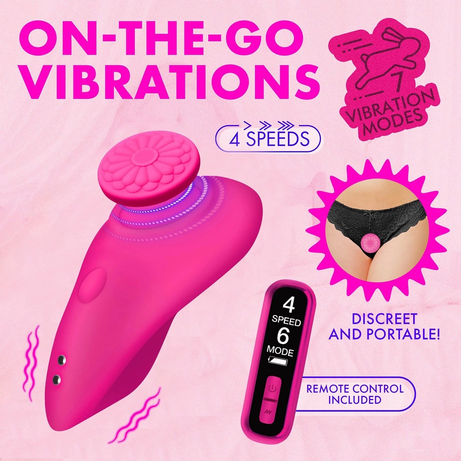Bang! Silicone Rechargeable Panty Vibrator with Remote – Magnetic Wearable Vibe