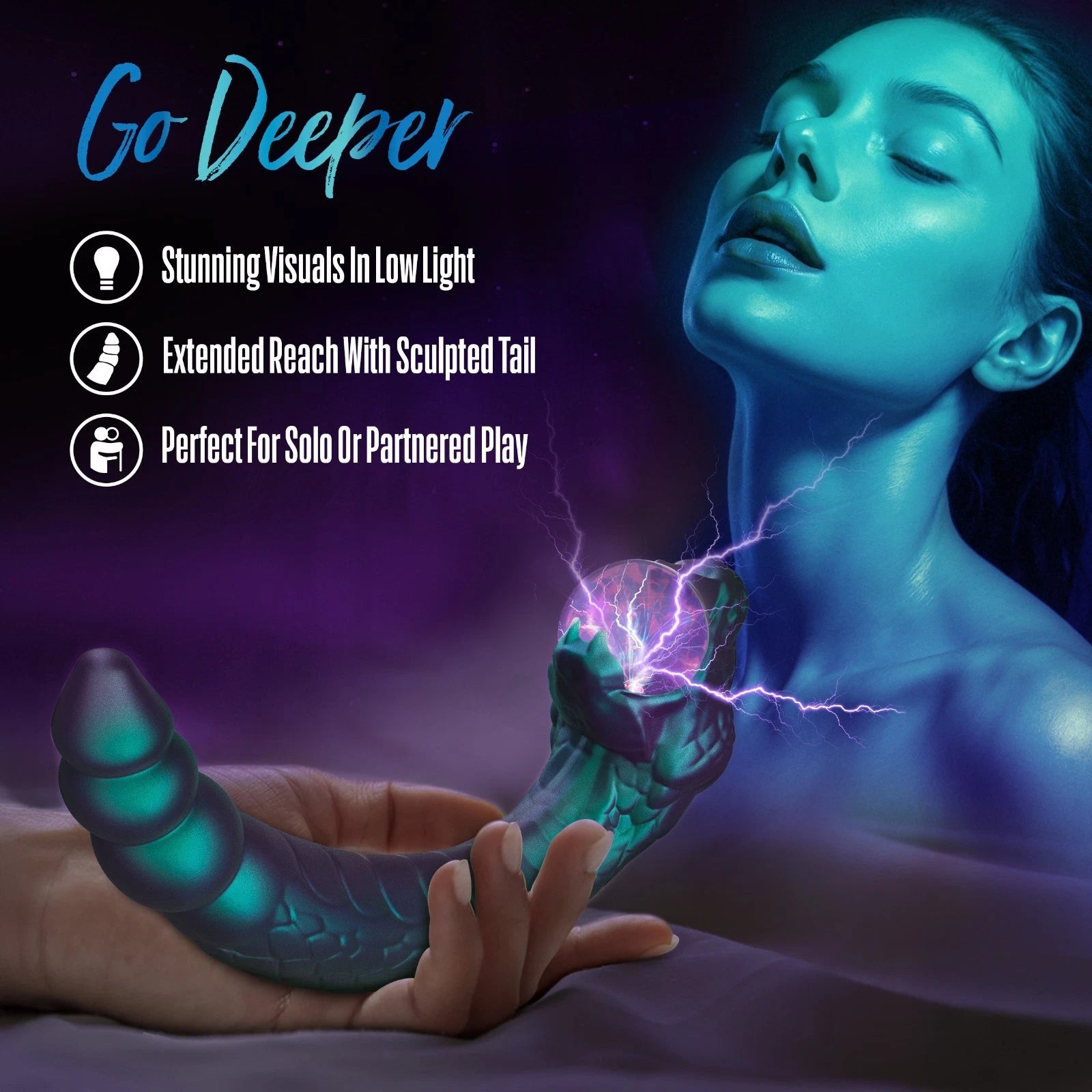 Temptasia Rattle Snake Rechargeable Silicone Vibrator with Dual Motors