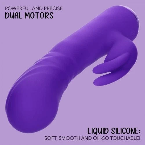 Extra Thicc Chubby Deep-Thrust Bunny Vibrator – Rechargeable Silicone Triple Motor