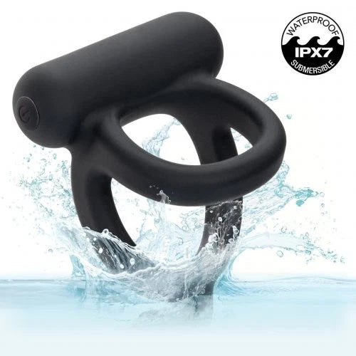 Closer Intimate Dual Cock Ring Caress – Rechargeable Silicone Ring