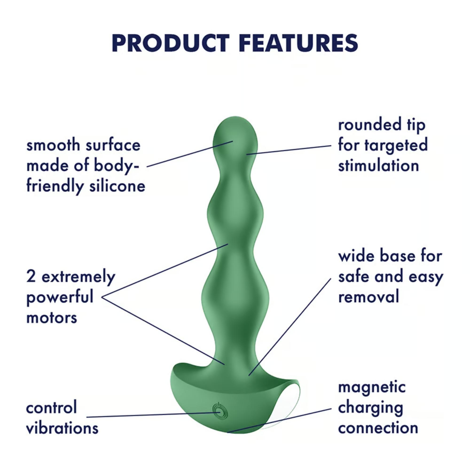 Satisfyer Lolli-Plug 2 Silicone Beaded Anal Plug - Buy At Luxury Toy X - Free 3-Day Shipping