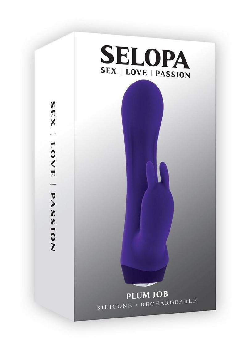 Selopa Plum Job Rechargeable Silicone Rabbit Vibrator - Buy At Luxury Toy X - Free 3-Day Shipping