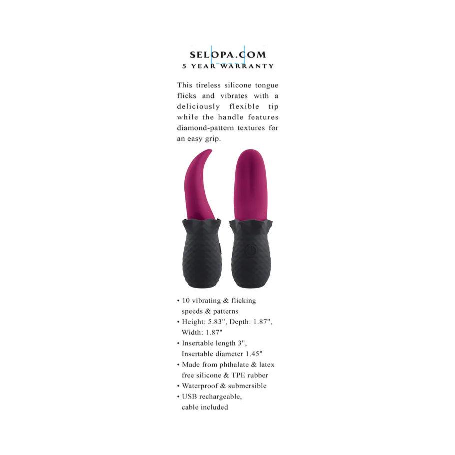 Selopas Tongue Teaser Rechargeable Silicone Clitoral Stimulator - Buy At Luxury Toy X - Free 3-Day Shipping