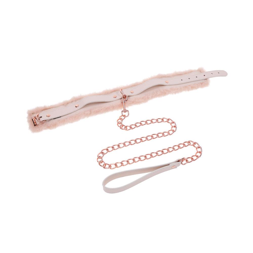 Sex & Mischief Peaches ‘n CreaMe Fur Collar & Leash - Buy At Luxury Toy X - Free 3-Day Shipping