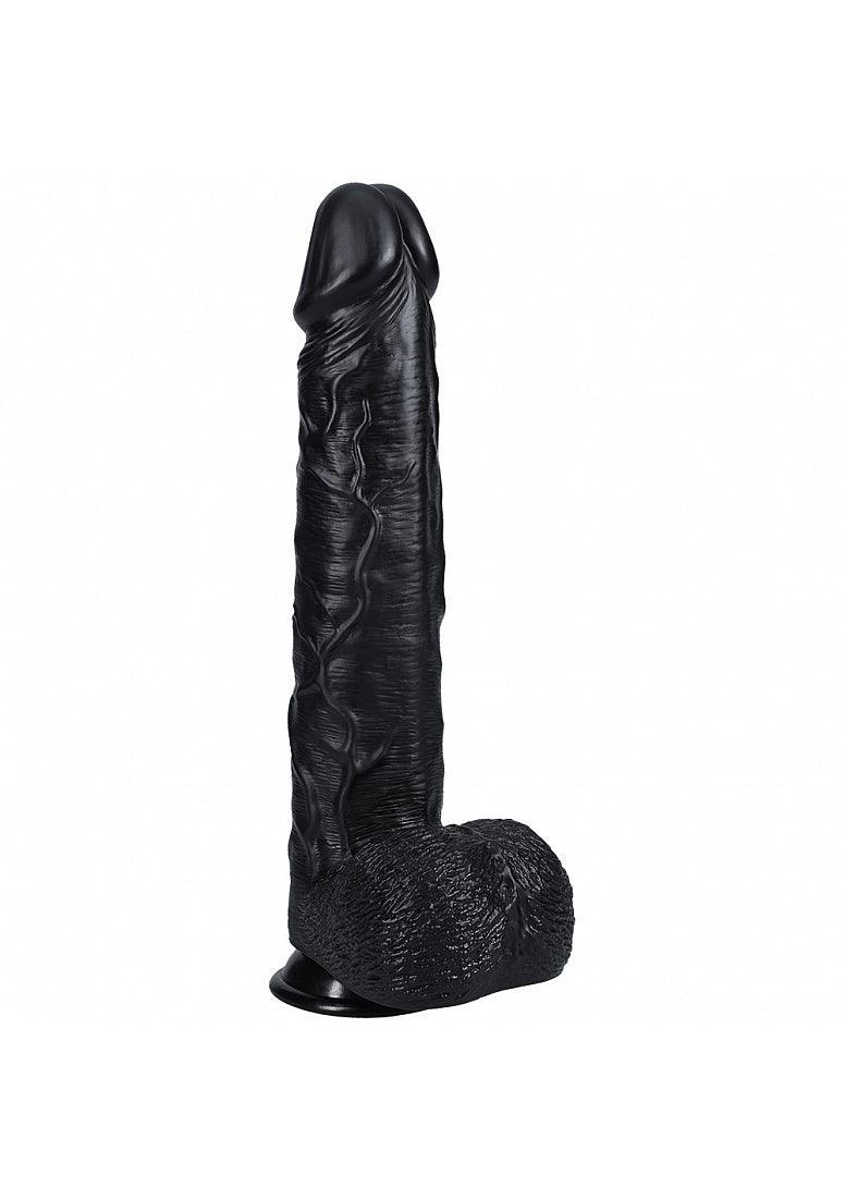Shots RealRock Ultra Realistic Skin Extra Large Straight Dildo with Balls and Suction Cup 14in - Buy At Luxury Toy X - Free 3-Day Shipping