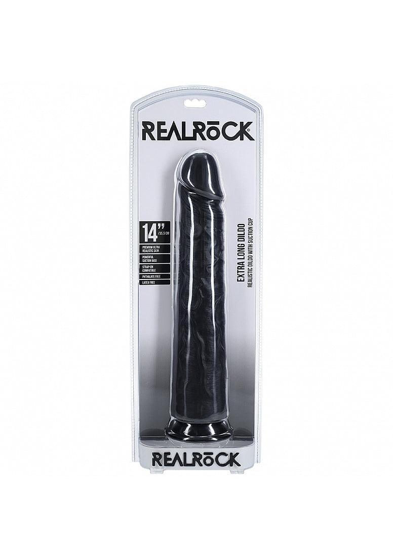 Shots RealRock Ultra Realistic Skin Extra Large Straight Dildo with Suction Cup 14in - Buy At Luxury Toy X - Free 3-Day Shipping