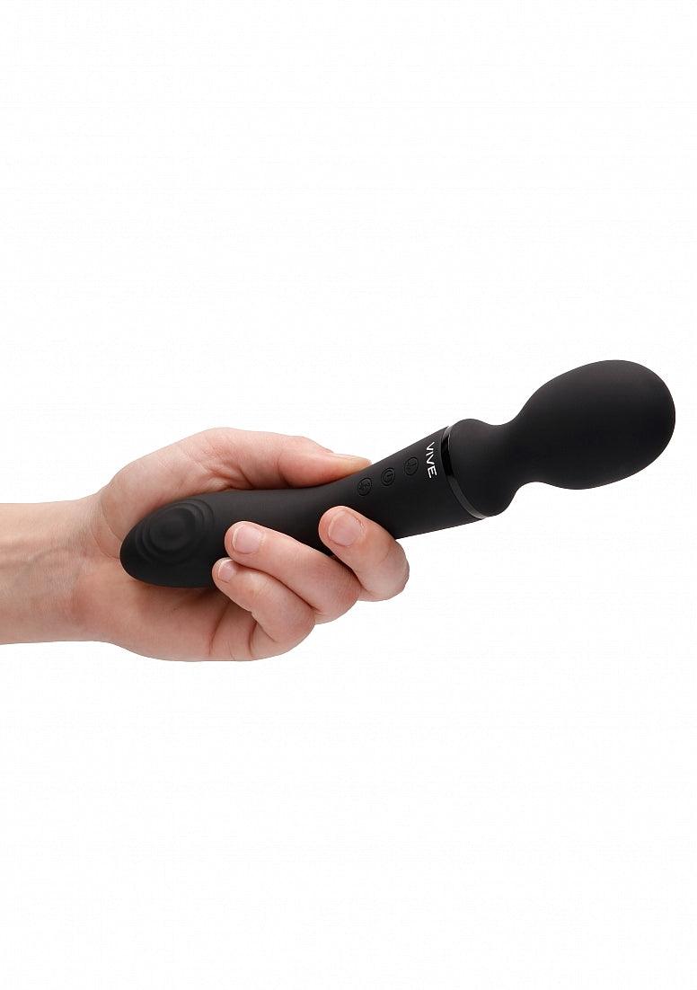 Shots Vive Enora Rechargeable Silicone Double End Pulse Wave Wand & Vibrator - Buy At Luxury Toy X - Free 3-Day Shipping