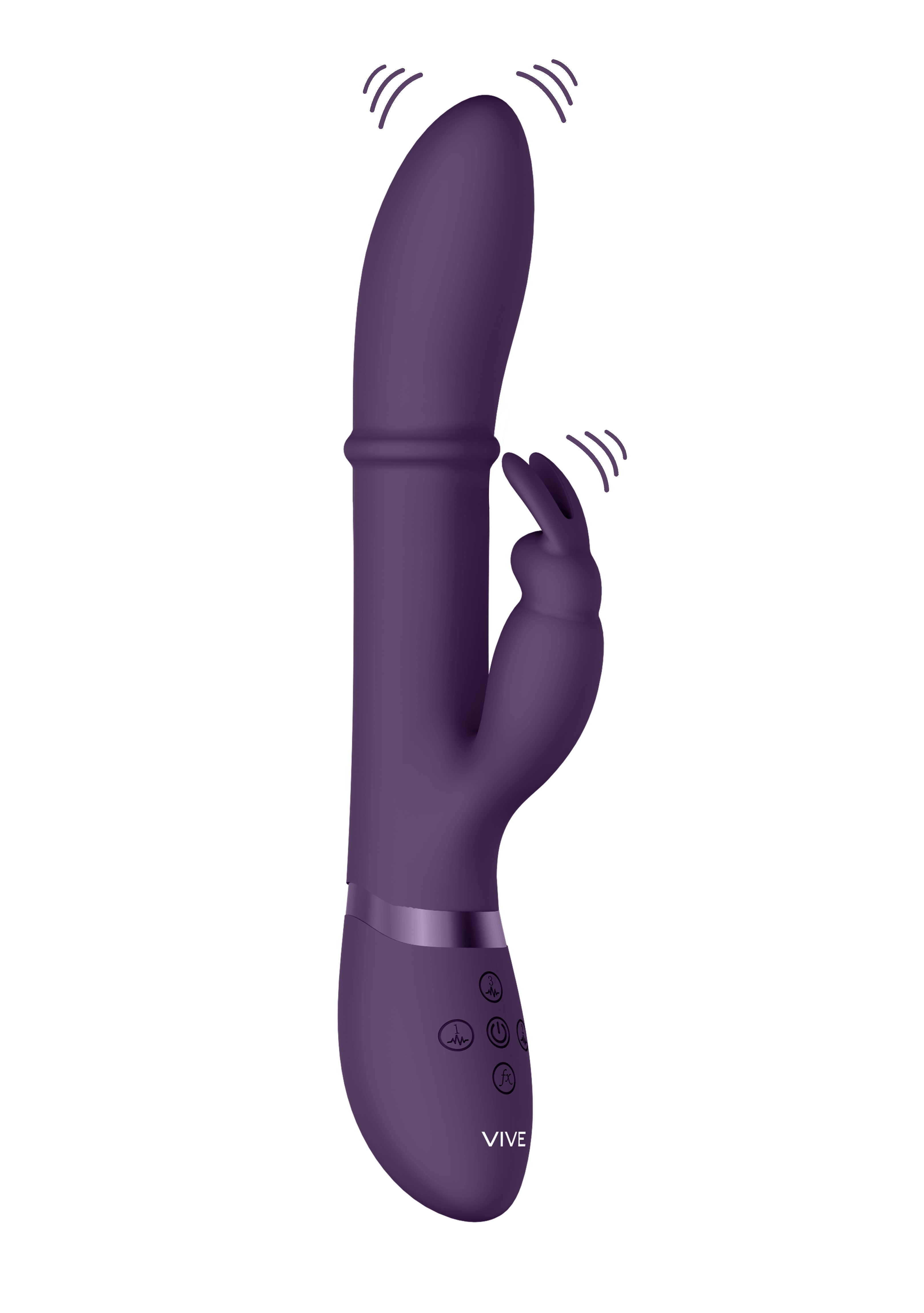 Shots Vive Halo Rechargeable Silicone Ring Rabbit Vibrator - Buy At Luxury Toy X - Free 3-Day Shipping
