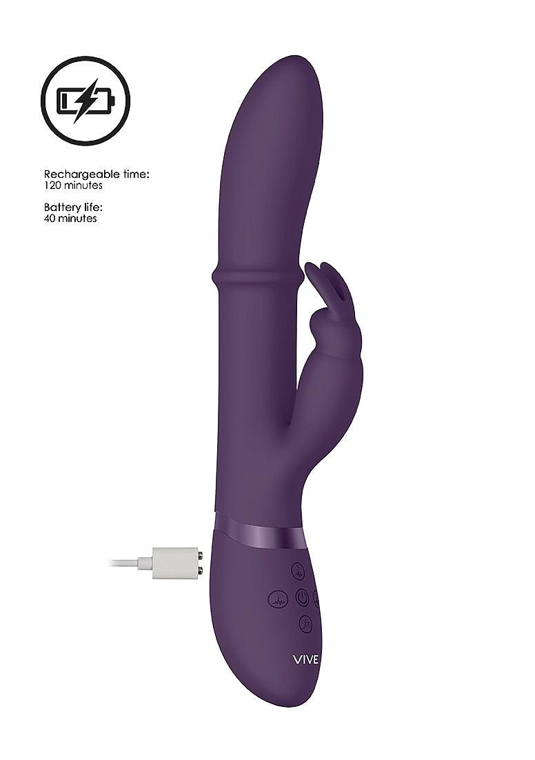 Shots Vive Halo Rechargeable Silicone Ring Rabbit Vibrator - Buy At Luxury Toy X - Free 3-Day Shipping