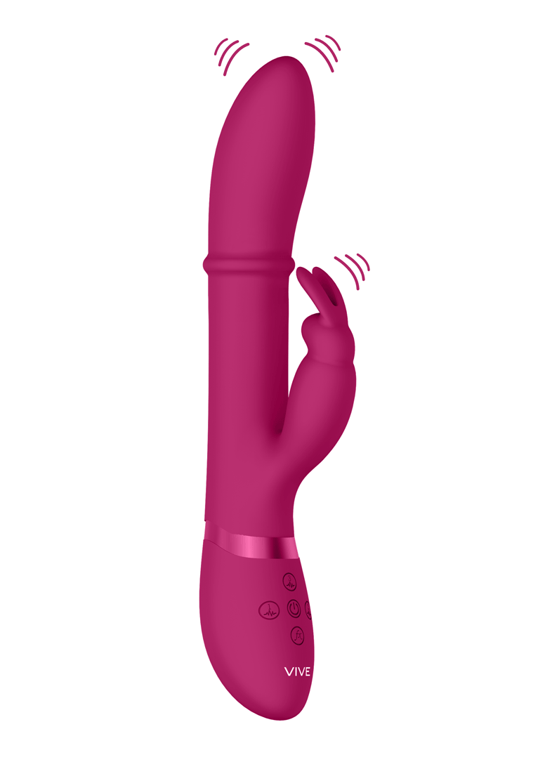 Shots Vive Halo Rechargeable Silicone Ring Rabbit Vibrator - Buy At Luxury Toy X - Free 3-Day Shipping