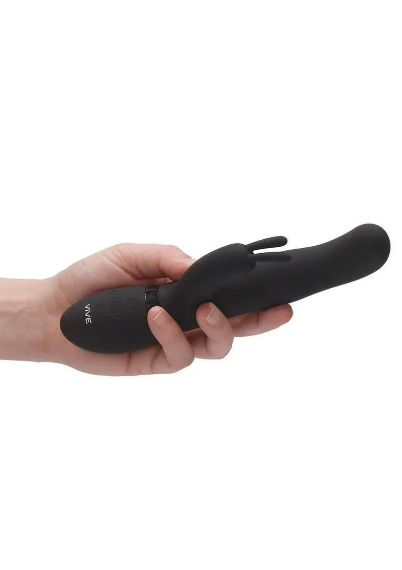 Shots Vive Izara Triple Action Rechargeable Silicone Rotating Beaded G-Spot Rabbit Vibrato - Buy At Luxury Toy X - Free 3-Day Shipping