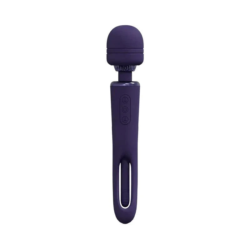 Shots Vive Kiku Rechargeable Double Ended Wand with G-Spot Stimulator Shots Vive Kiku Rechargeable Double Ended Wand with G-Spot Stimulator
