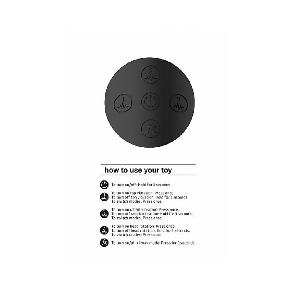 Shots Vive Niva 360 Degrees Rechargeable Silicone Rotating G-Spot Rabbit Vibrator - Buy At Luxury Toy X - Free 3-Day Shipping