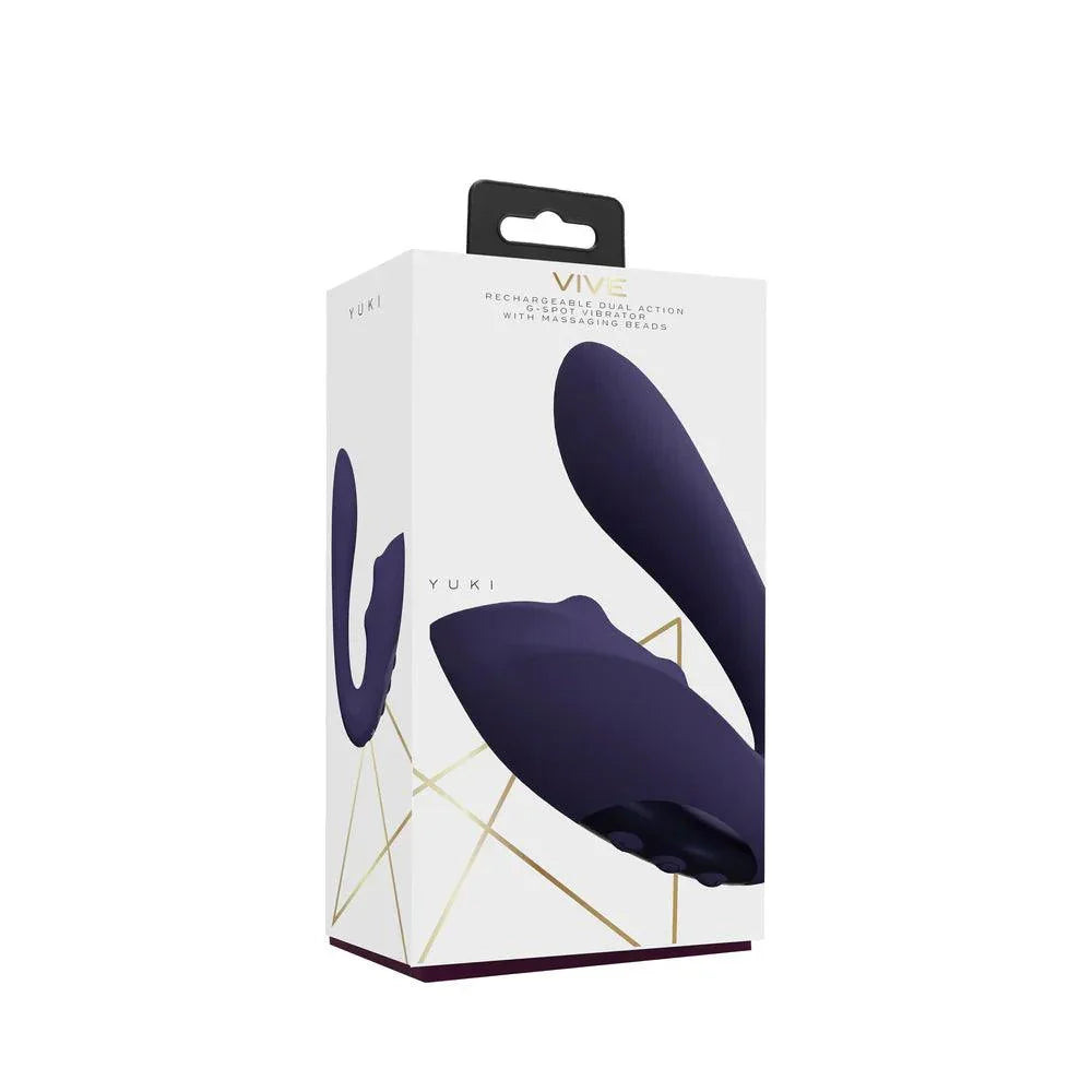 Shots Vive Yuki Rechargeable Dual Motor G-Spot Vibrator with Massaging Beads - Buy At Luxury Toy X - Free 3-Day Shipping