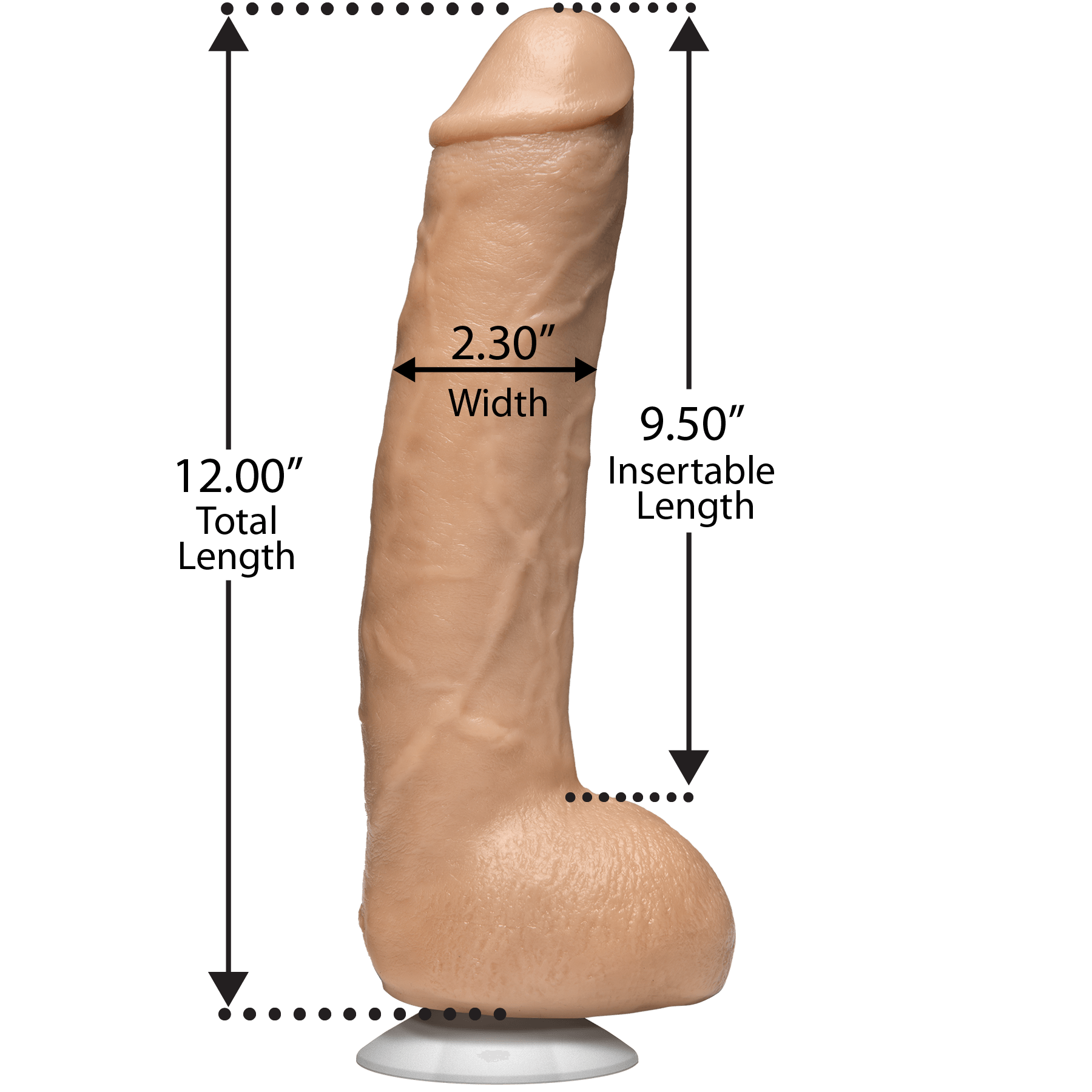 Signature Cocks Legendary John Holmes Realistic Cock 9.5in - Buy At Luxury Toy X - Free 3-Day Shipping