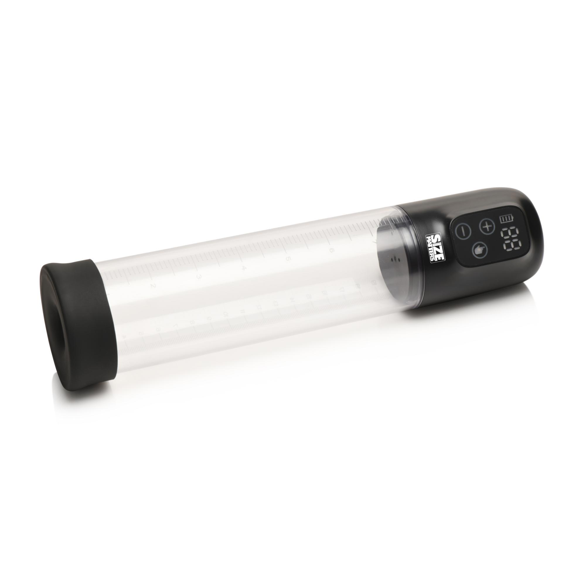 Size Matters 5X Rechargeable Sucking Penis Pump with Attachments - Buy At Luxury Toy X - Free 3-Day Shipping