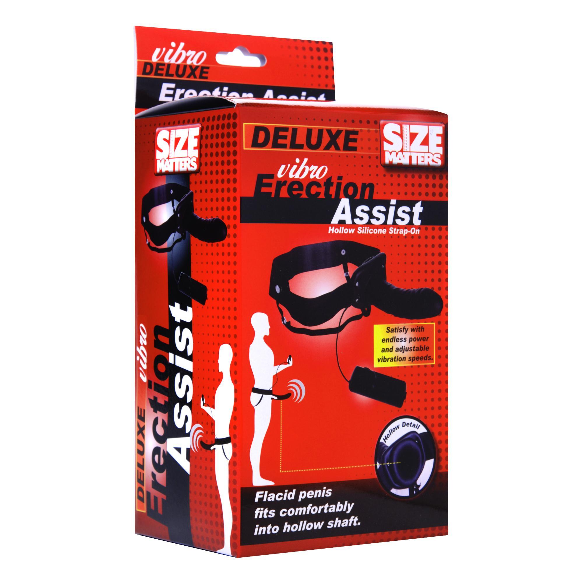 Size Matters Erection Assist Vibrating Silicone Hollow Strap On - Buy At Luxury Toy X - Free 3-Day Shipping