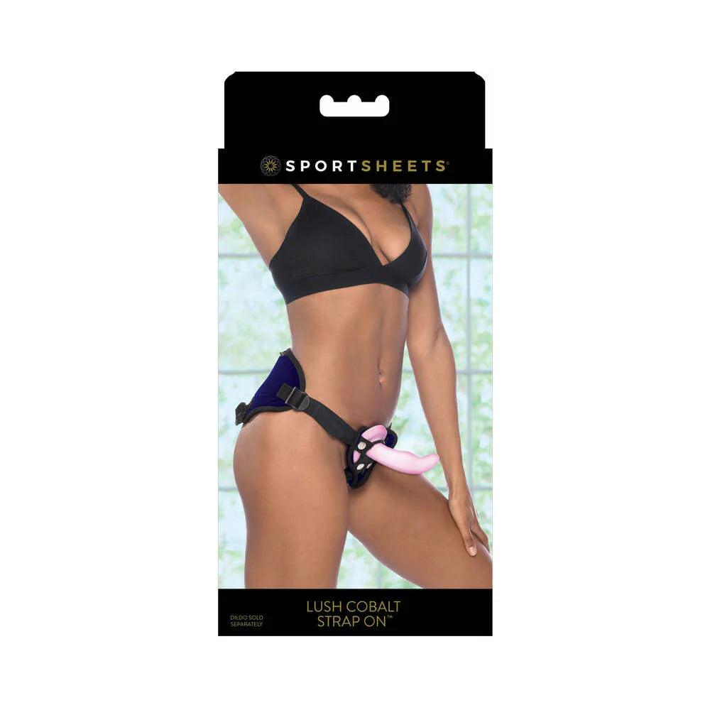 Sportsheets Lush Adjustable Cobalt Strap-On Harness - Buy At Luxury Toy X - Free 3-Day Shipping