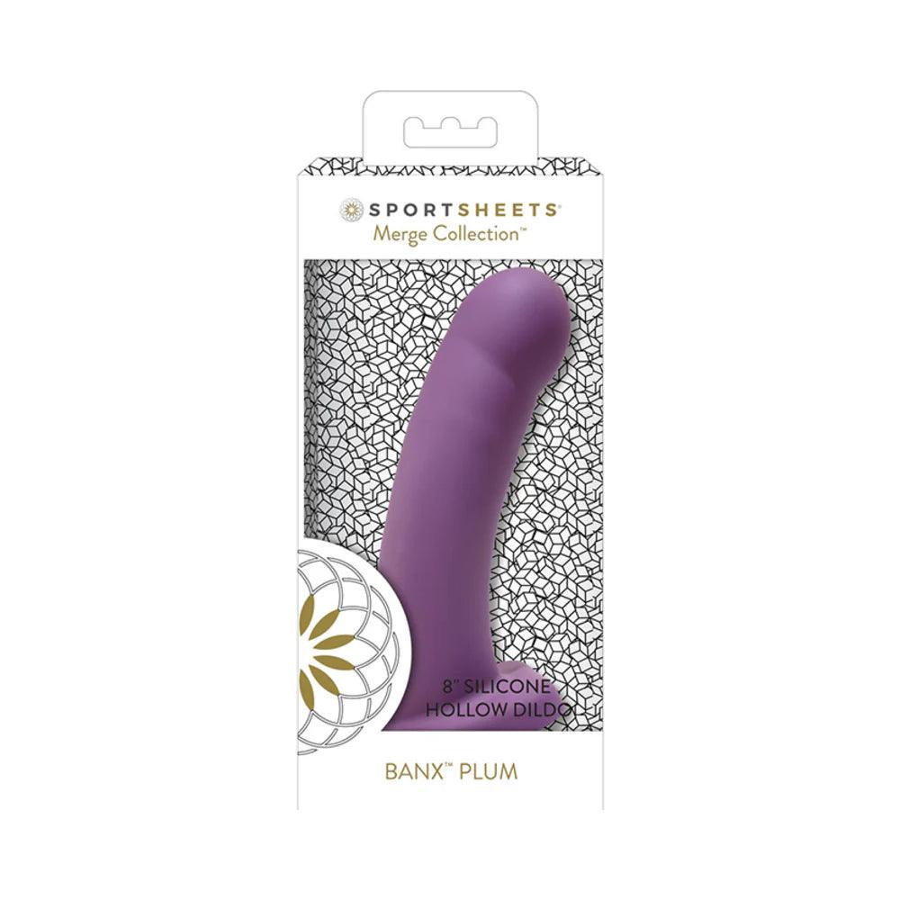 Sportsheets Merge Collection Banx 8 in. Silicone Hollow Dildo - Buy At Luxury Toy X - Free 3-Day Shipping