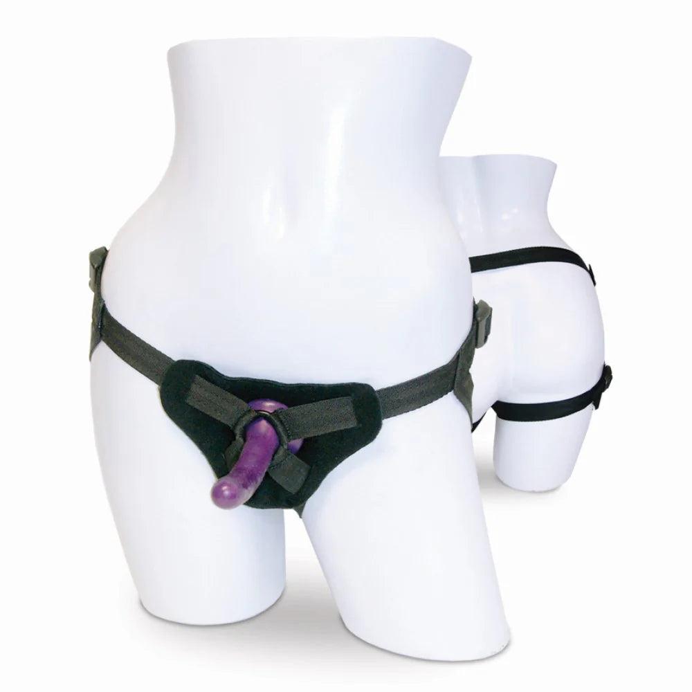 Sportsheets Sex & Mischief Adjustable Strap-On & Silicone Dildo Kit - Buy At Luxury Toy X - Free 3-Day Shipping