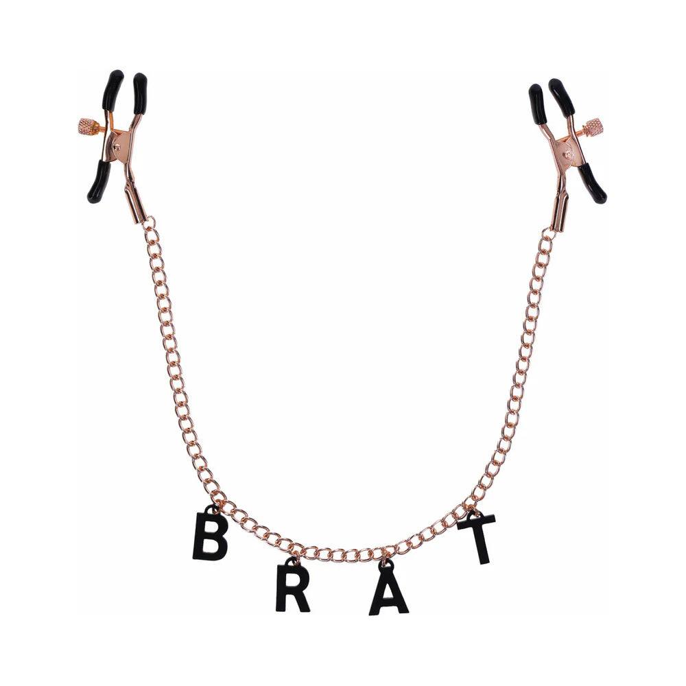 Sportsheets Sex & Mischief Brat Charmed Nipple Clamps - Buy At Luxury Toy X - Free 3-Day Shipping